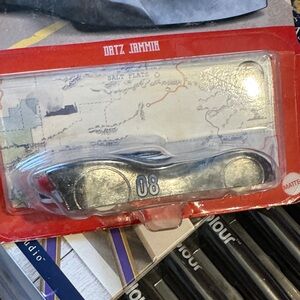 Mattel Silver Race Car Toy